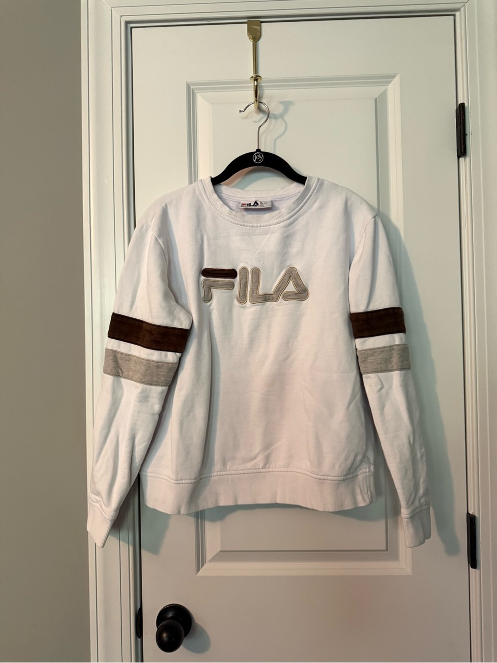 FILA Colorblock Embroidered Logo Crewneck Sweatshirt